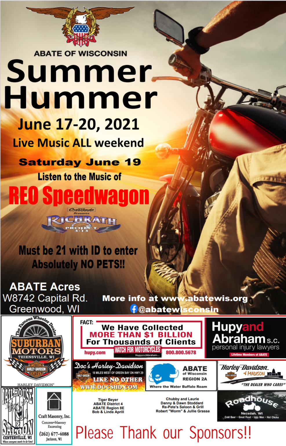2021 Summer Hummer ABATE of Wisconsin